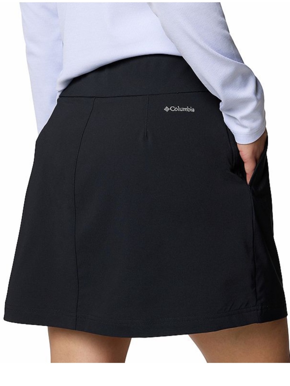 Columbia women’s black all seasons mid rise UPF protection skort plus size 3X